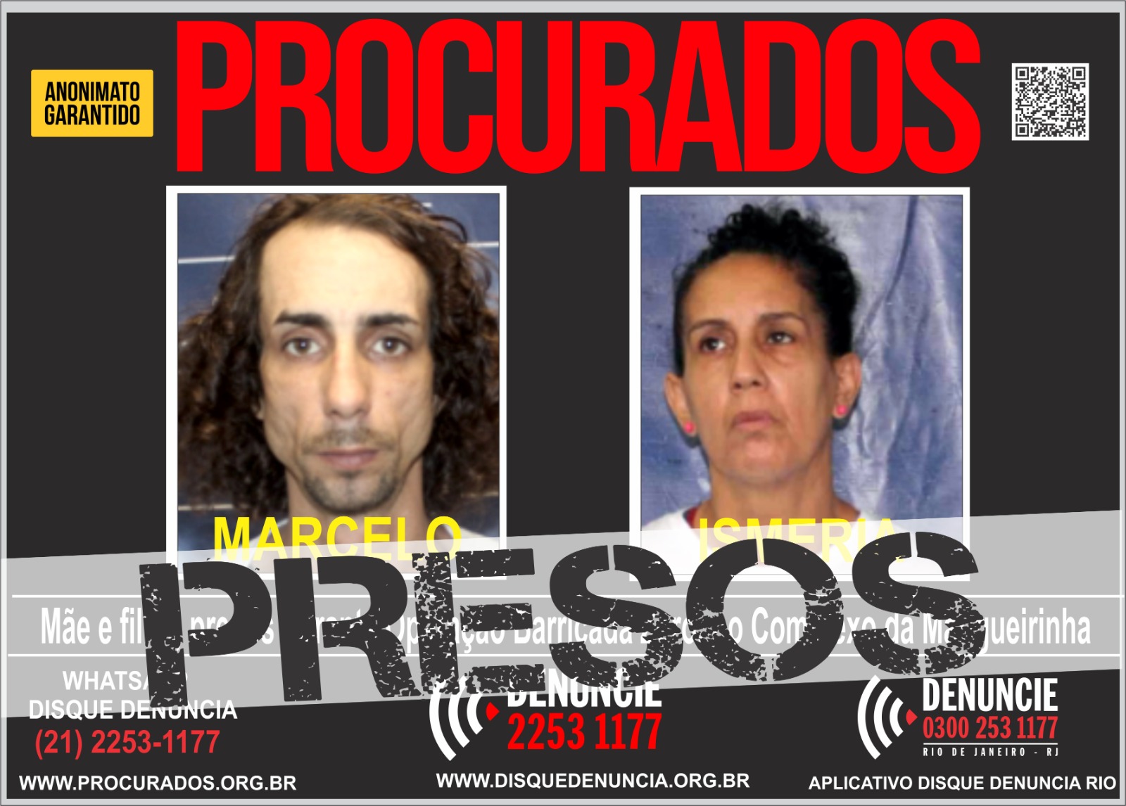 PMs do 15ºBPM prenderam mãe e filho no Complexo da Mangueirinha, durante a Operação Barricada Zero, em Caxias